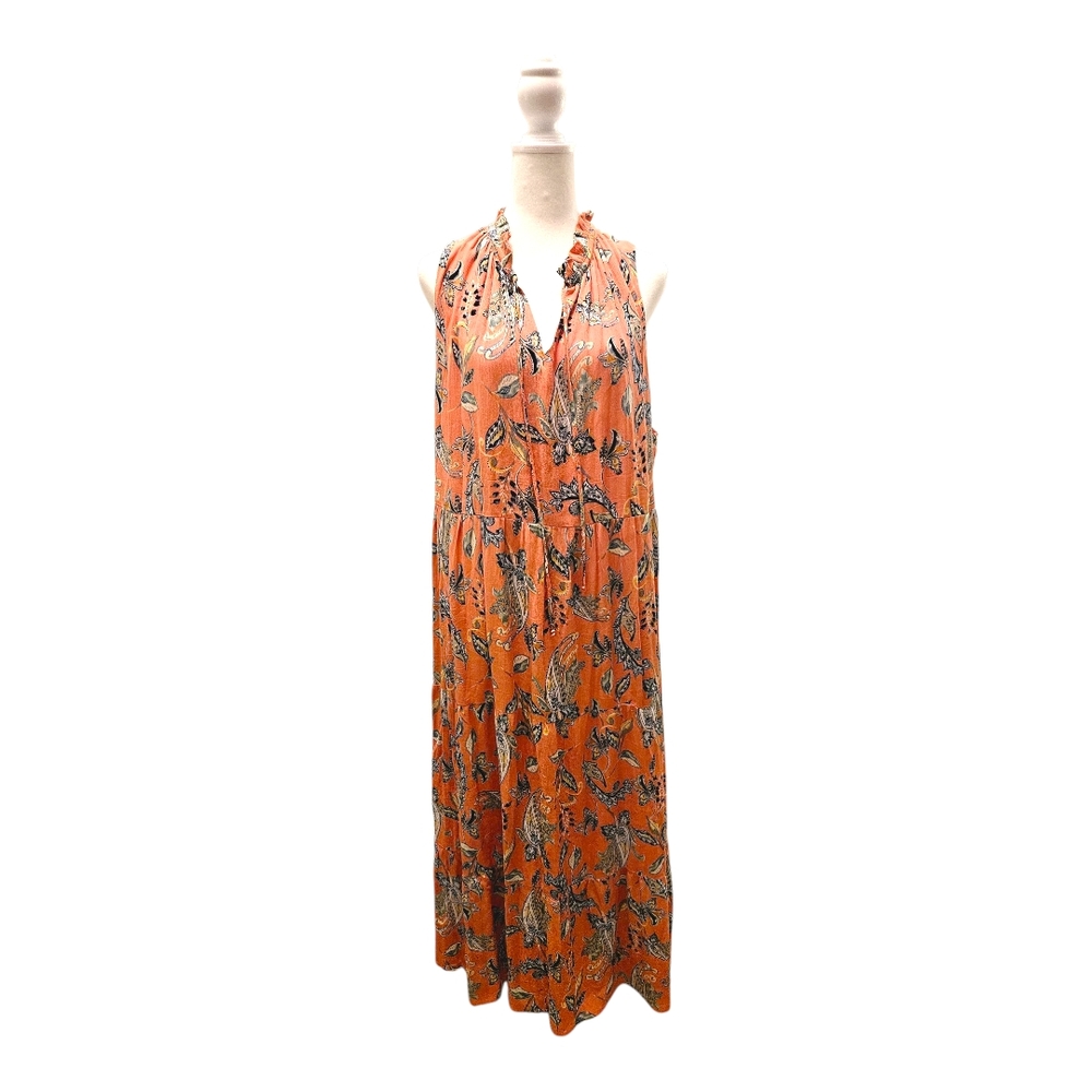 Gibsonlook Sleeveless Tie Neck Maxi Dress